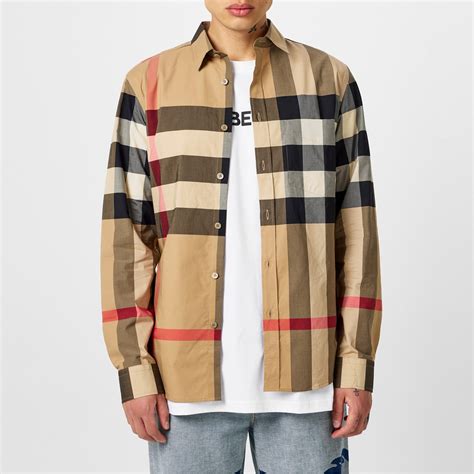 burberry long sleeve shirt mens|Burberry men's shirts 3x.